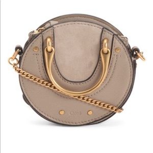 ✨Reserved✨ CHLOE Goatskin suede mini pixie bag - Grey